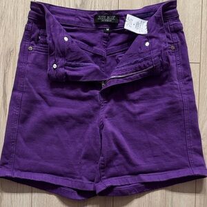 Judy Blue Women's High Waist Purple Shorts